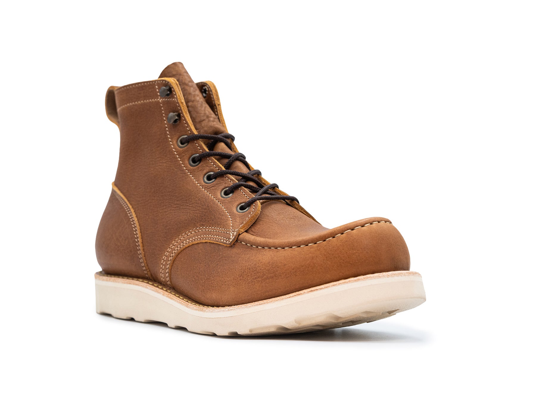 British Tan Grizzly boot side view