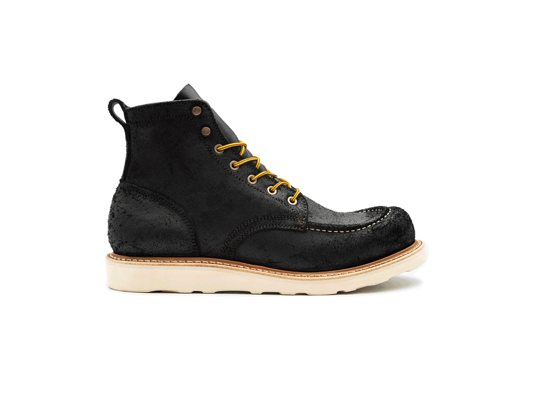 Black Oiled Rough Out | Moc Toe