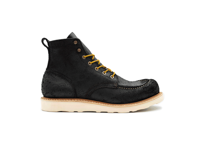 Black Oiled Rough Out | Moc Toe