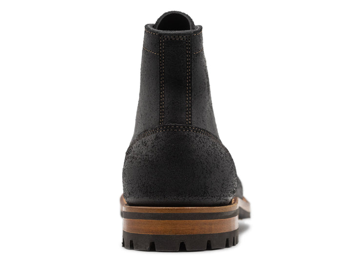 Black Oiled Rough Out | Plain Toe