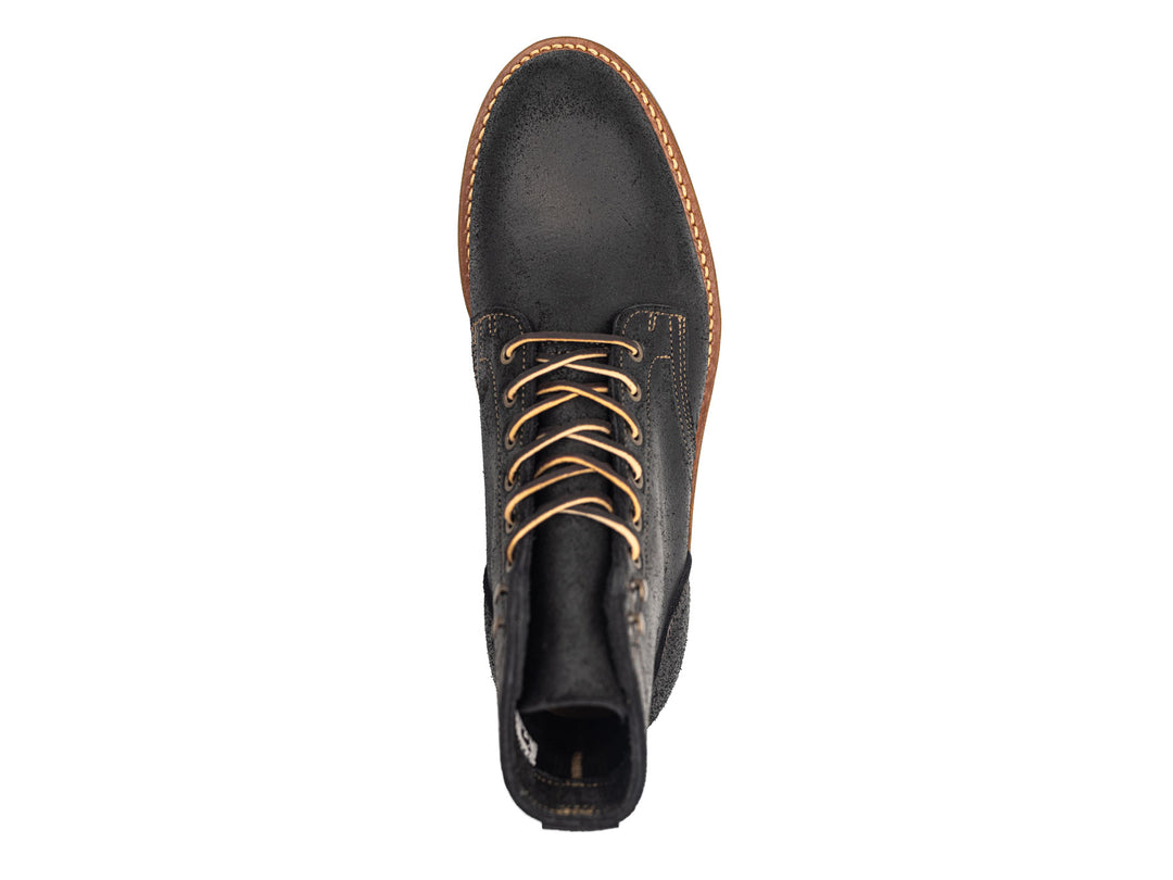 Black Oiled Rough Out | Plain Toe