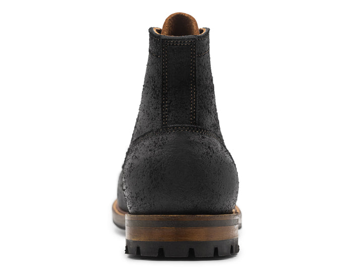Black Oiled Rough Out | Cap Toe