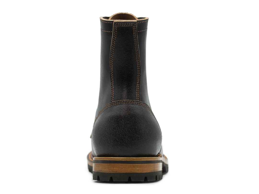 Black Waxed Flesh | Cap Toe Upland