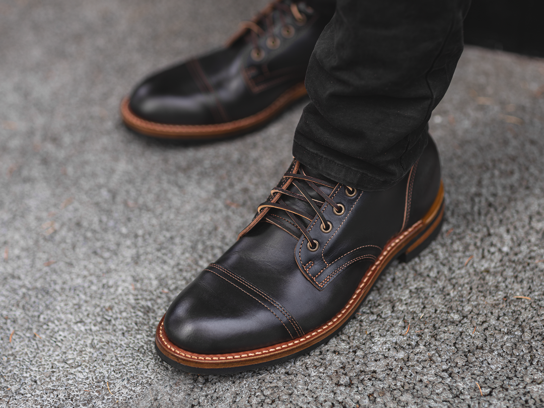 Charcoal Double Shot | Cap Toe