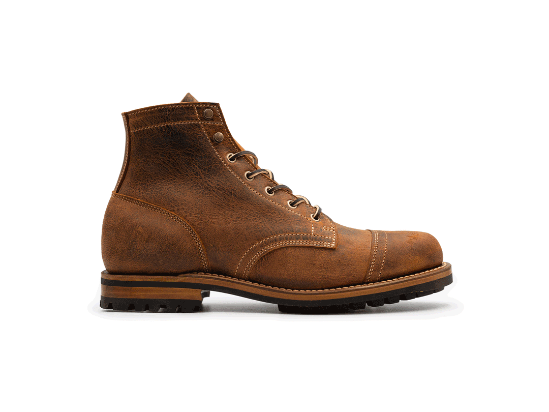 Cognac Teton Stag | Cap Toe