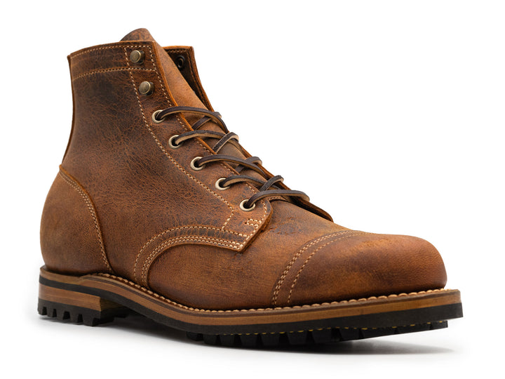 Cognac Teton Stag | Cap Toe