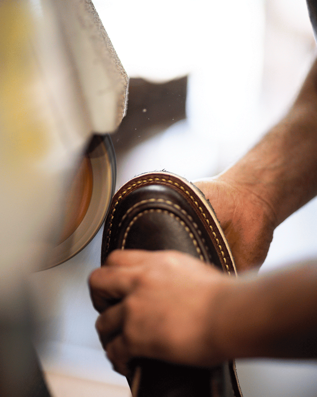 java waxed flesh moc toe getting final sanded